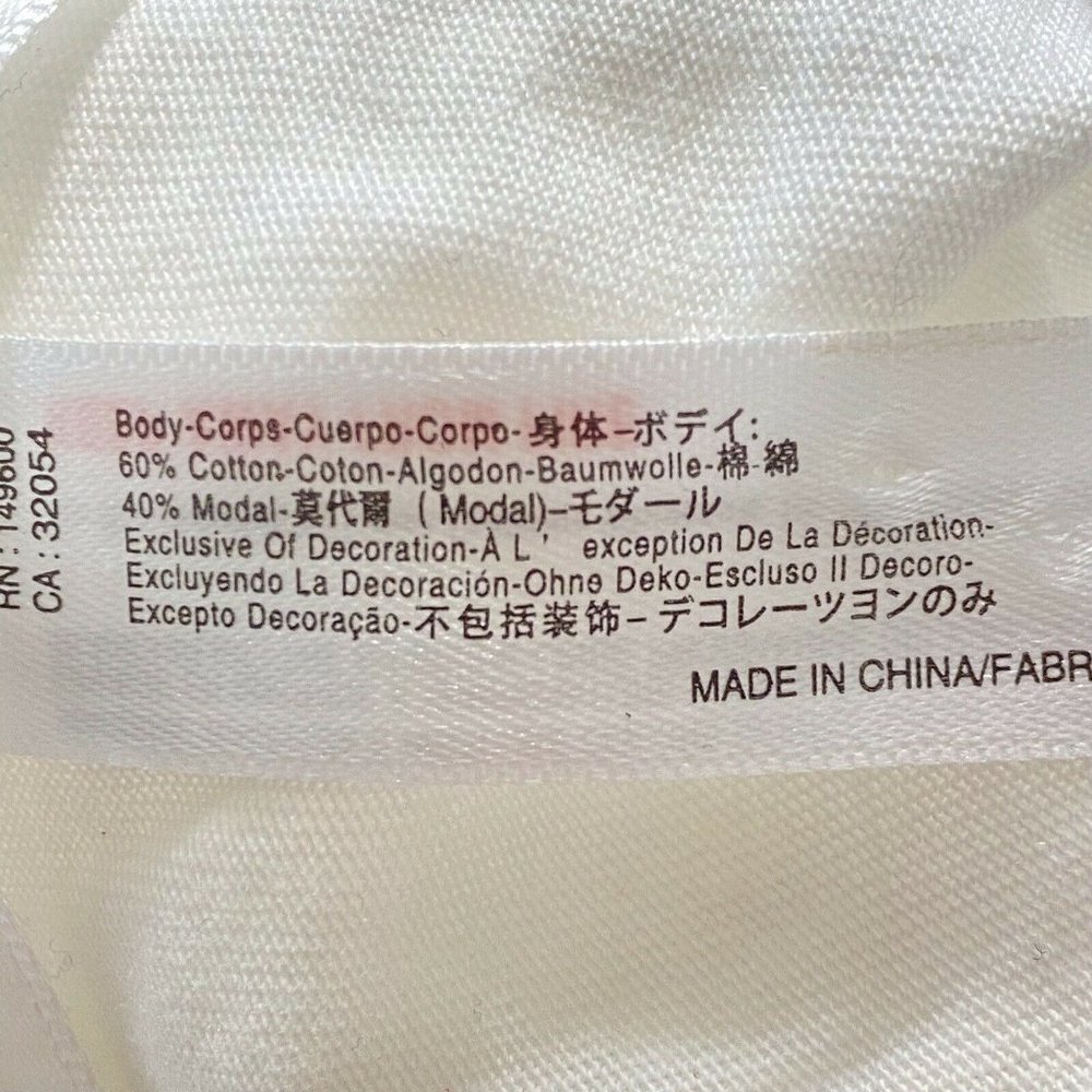 NWT Flora Nikrooz Womens Edie Cotton Lace Knit Short Wrap Robe S White MSRP $88 - Picture 10 of 12